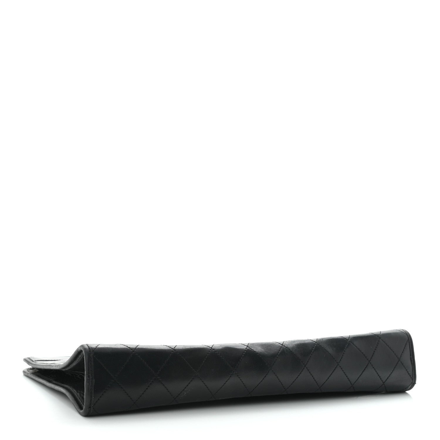 Chanel Lambskin Quilted CC Large Clutch Black 4 of 11