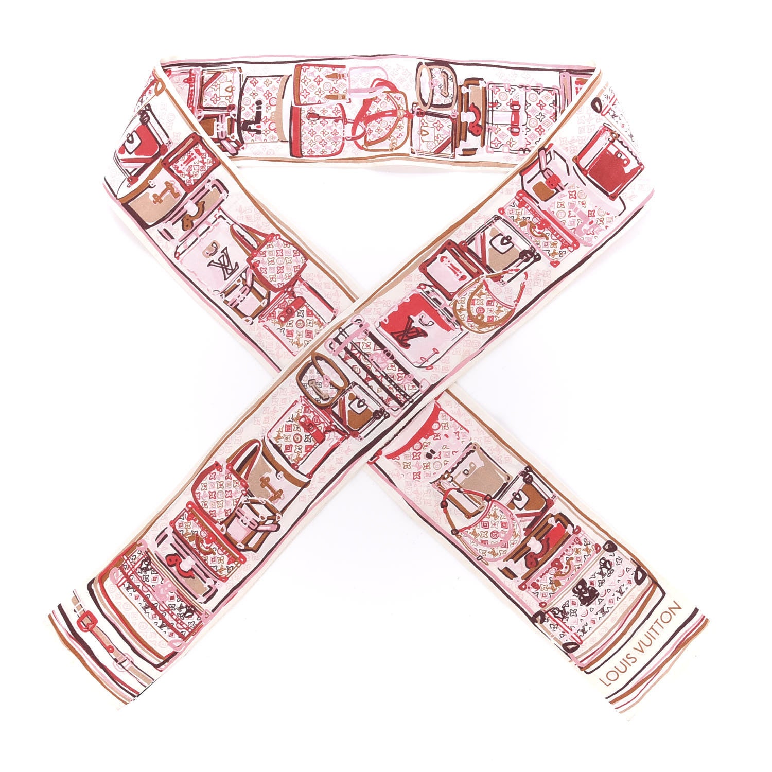 Louis Vuitton Silk Monogram LV Trunks and Bags Bandeau 1 of 2