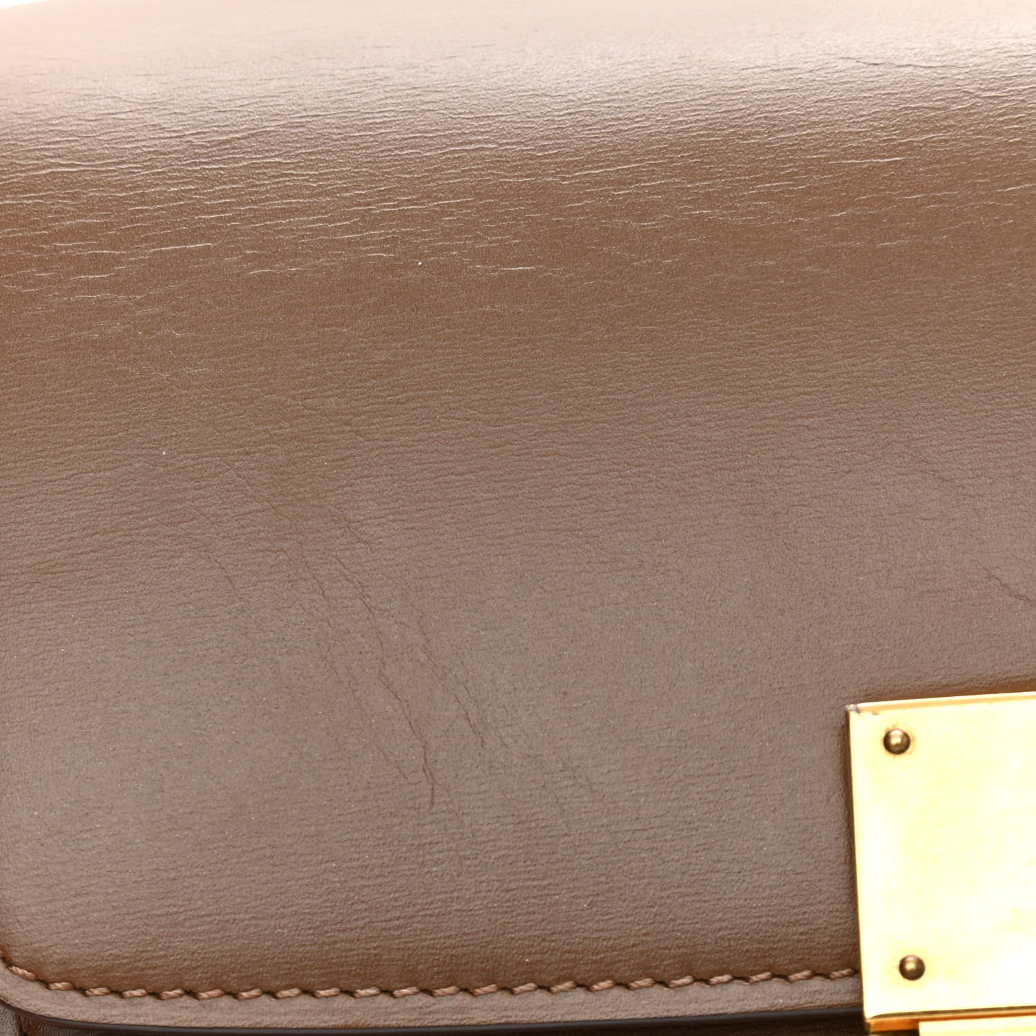 Celine Box Calfskin Small Classic Box Flap Bag Camel 12 of 15