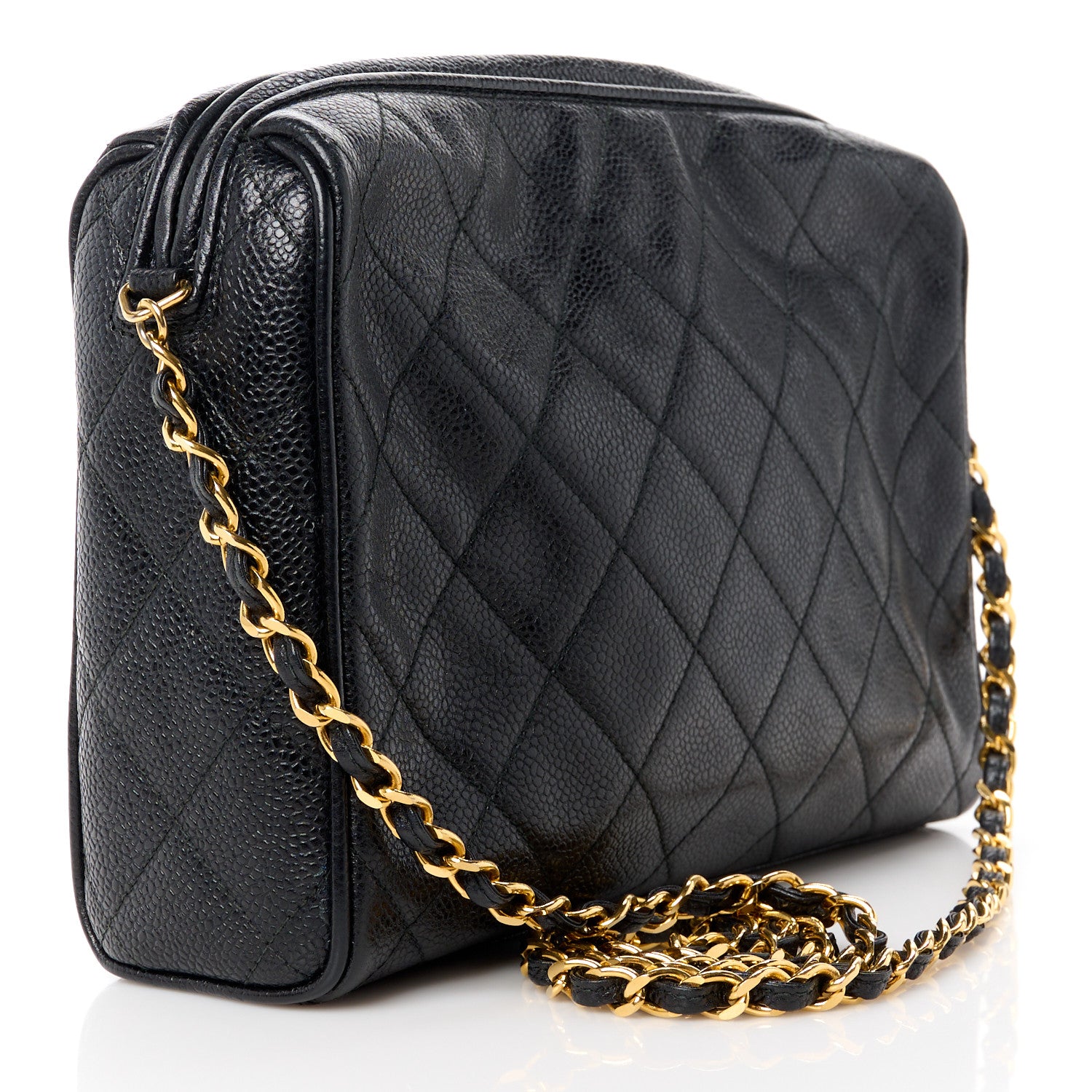 Chanel Caviar Quilted Camera Case Black 3 of 12