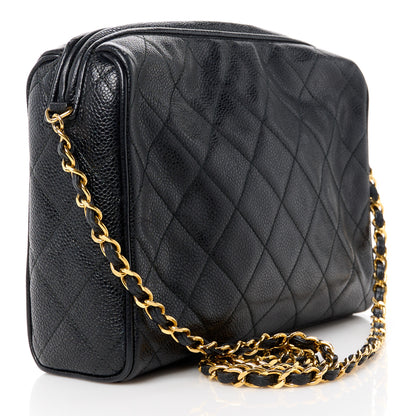 Chanel Caviar Quilted Camera Case Black 3 of 12
