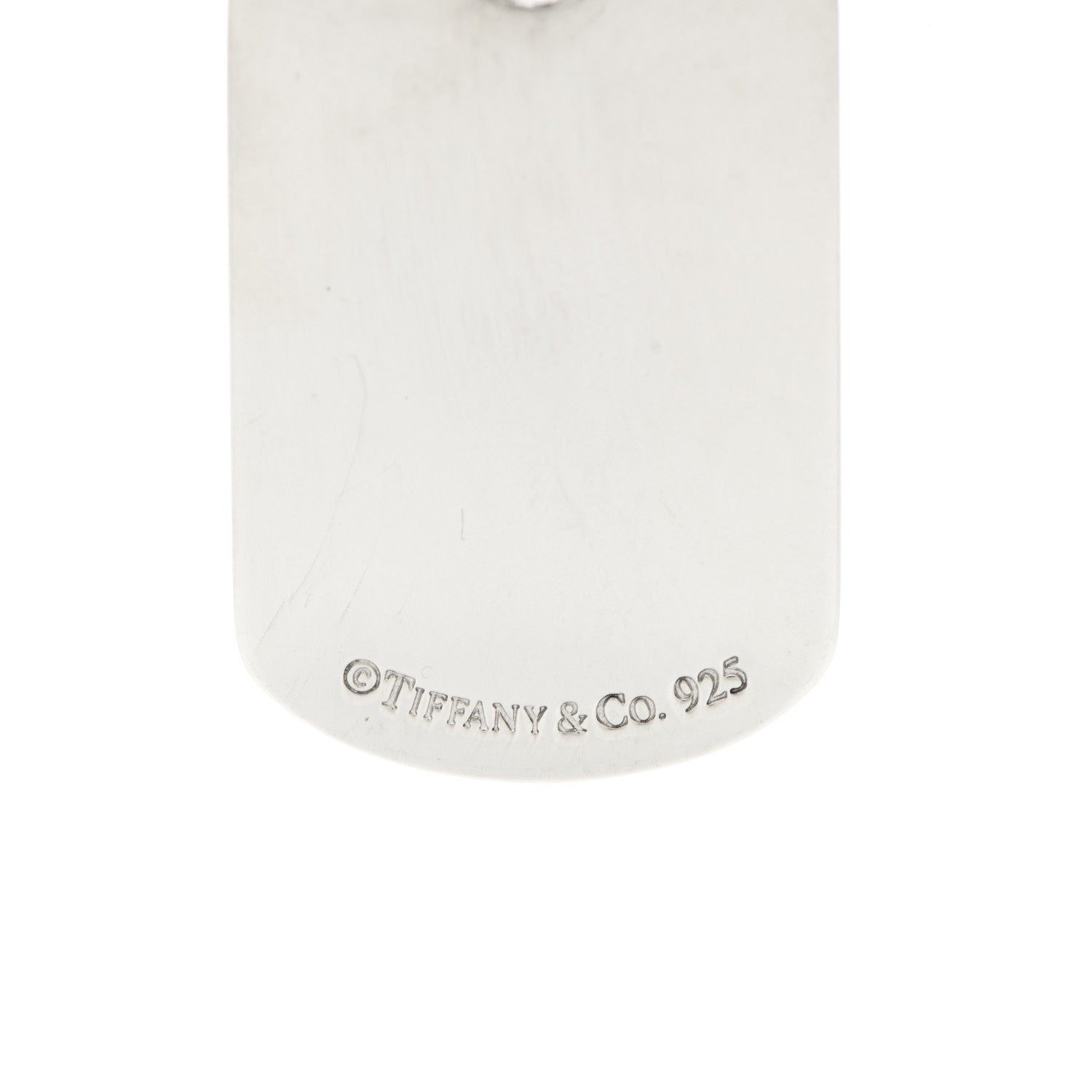 Tiffany Sterling Silver 1837 Dog Tag Pendant Necklace 4 of 4