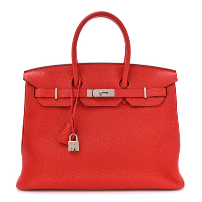 Hermes Togo Birkin 35 Rouge Casaque 1 of 16
