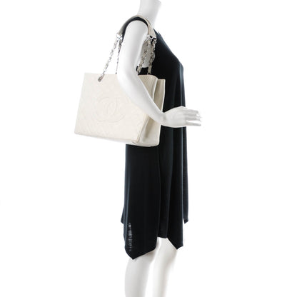 Chanel Caviar Quilted Grand Shopping Tote GST White 2 of 8