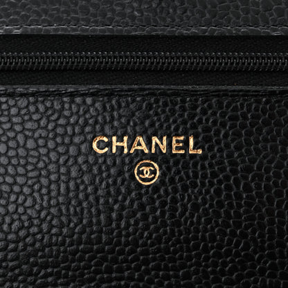 Chanel Caviar Quilted Wallet on Chain WOC Black 6 of 12