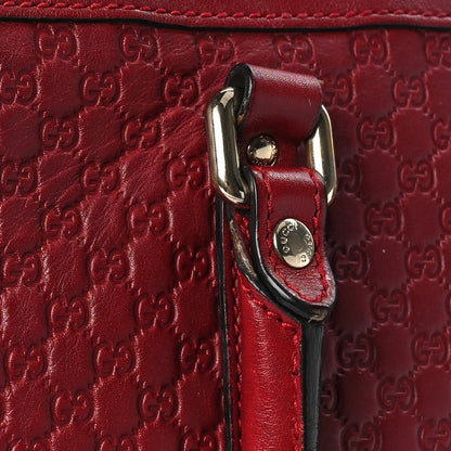 Gucci Soft Microguccissima Small Zippered Satchel Rosso 14 of 25