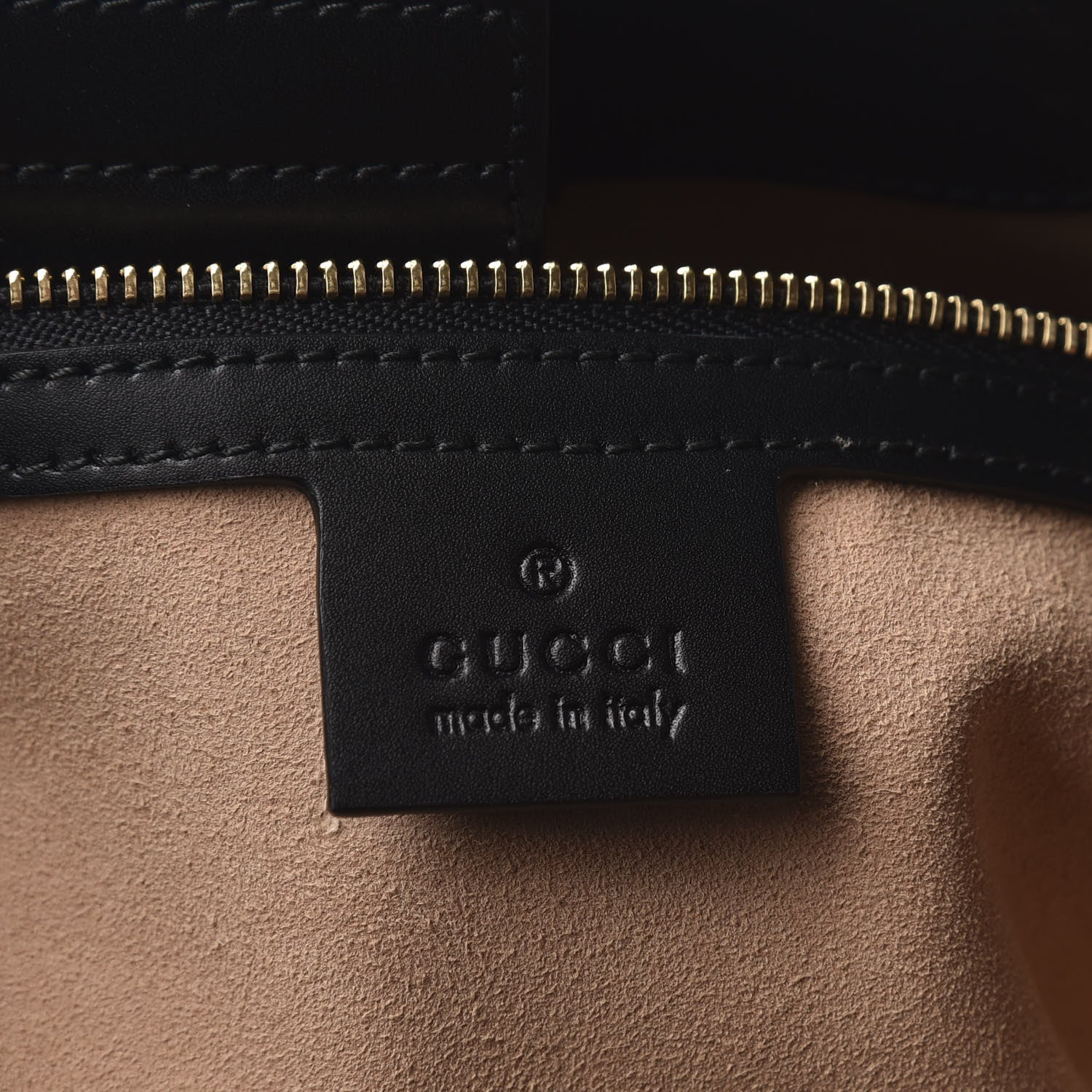 Gucci Soft GG Supreme Monogram Bees Medium Crossbody Tote Beige Oro Black 8 of 9