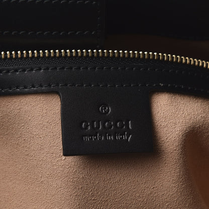 Gucci Soft GG Supreme Monogram Bees Medium Crossbody Tote Beige Oro Black 8 of 9