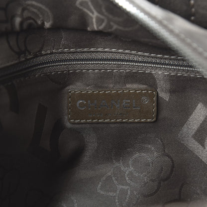 Chanel Suede Quilted Vertical Tote Brown 8 of 11