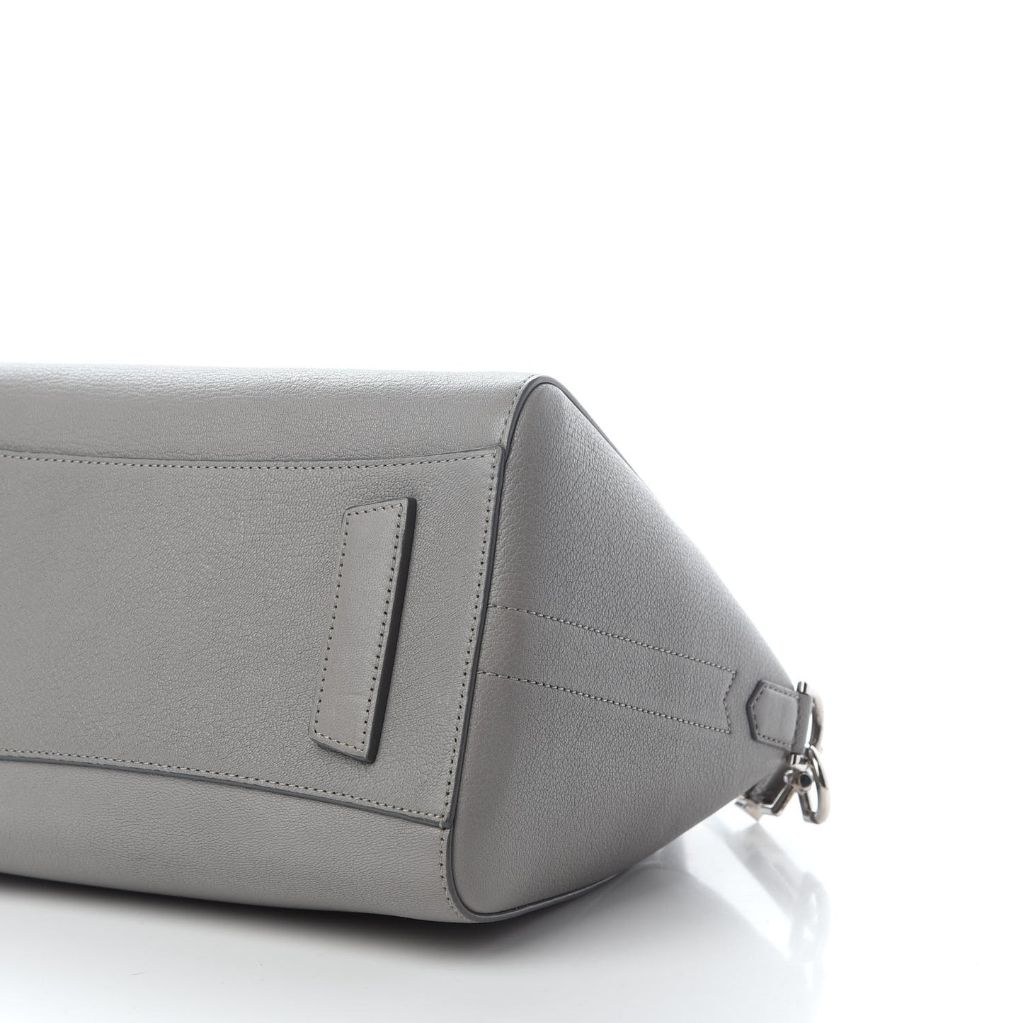 Sugar Goatskin Small Antigona Pearl Grey