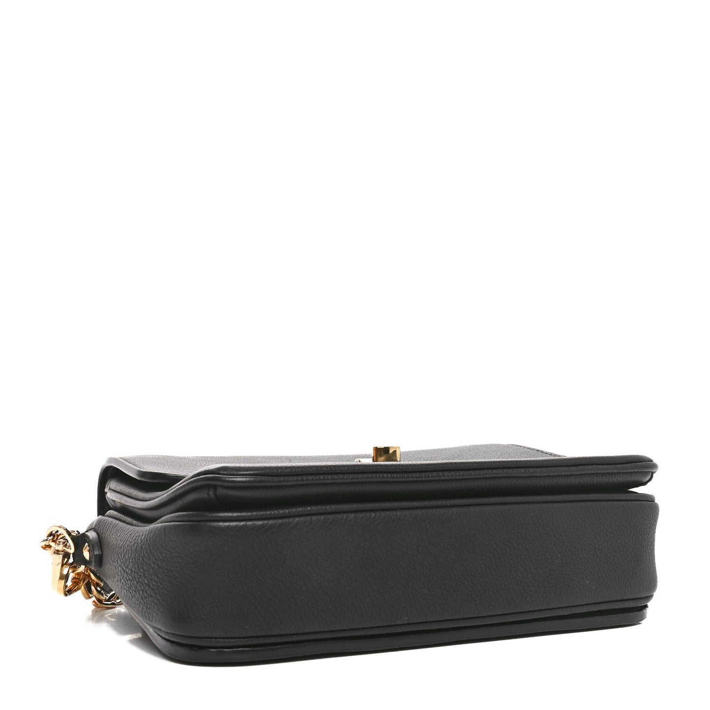 Grained Calfskin Lockme Oxford Black
