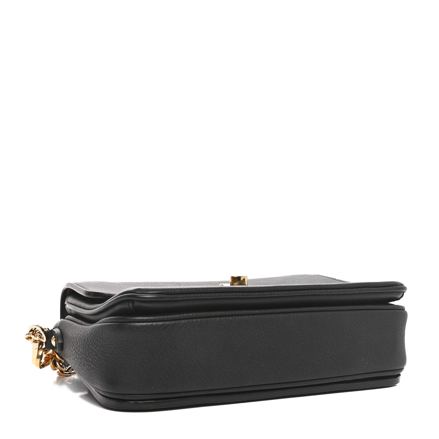 Louis Vuitton Grained Calfskin Lockme Oxford Black 4 of 9