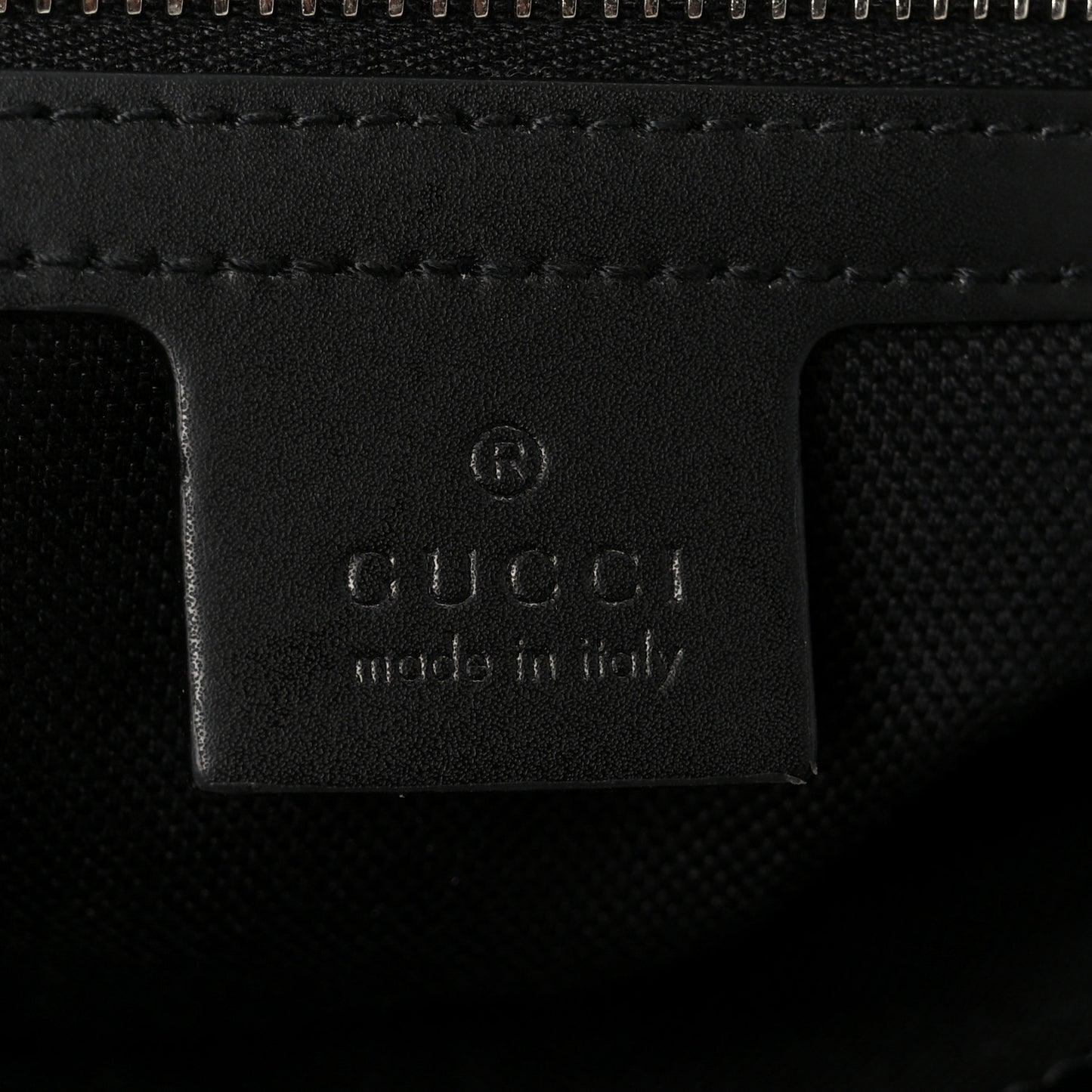 GG Supreme Monogram Appia Calfskin Web Flat Messenger Bag Black Grey
