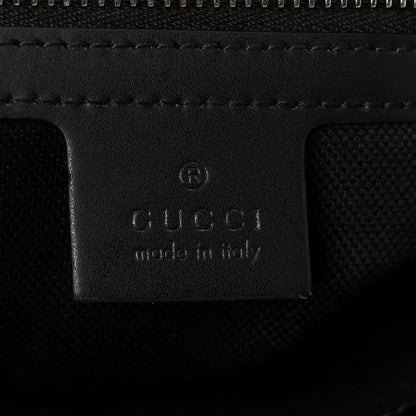 Gucci GG Supreme Monogram Appia Calfskin Web Flat Messenger Bag Black Grey 6 of 12