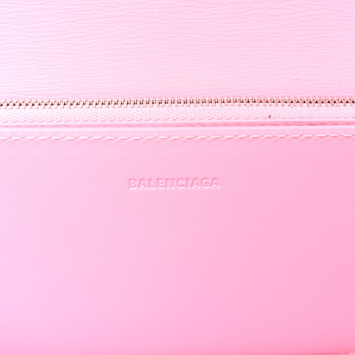 Calfskin Stripe Embossed Small Gossip Bag Candy Pink