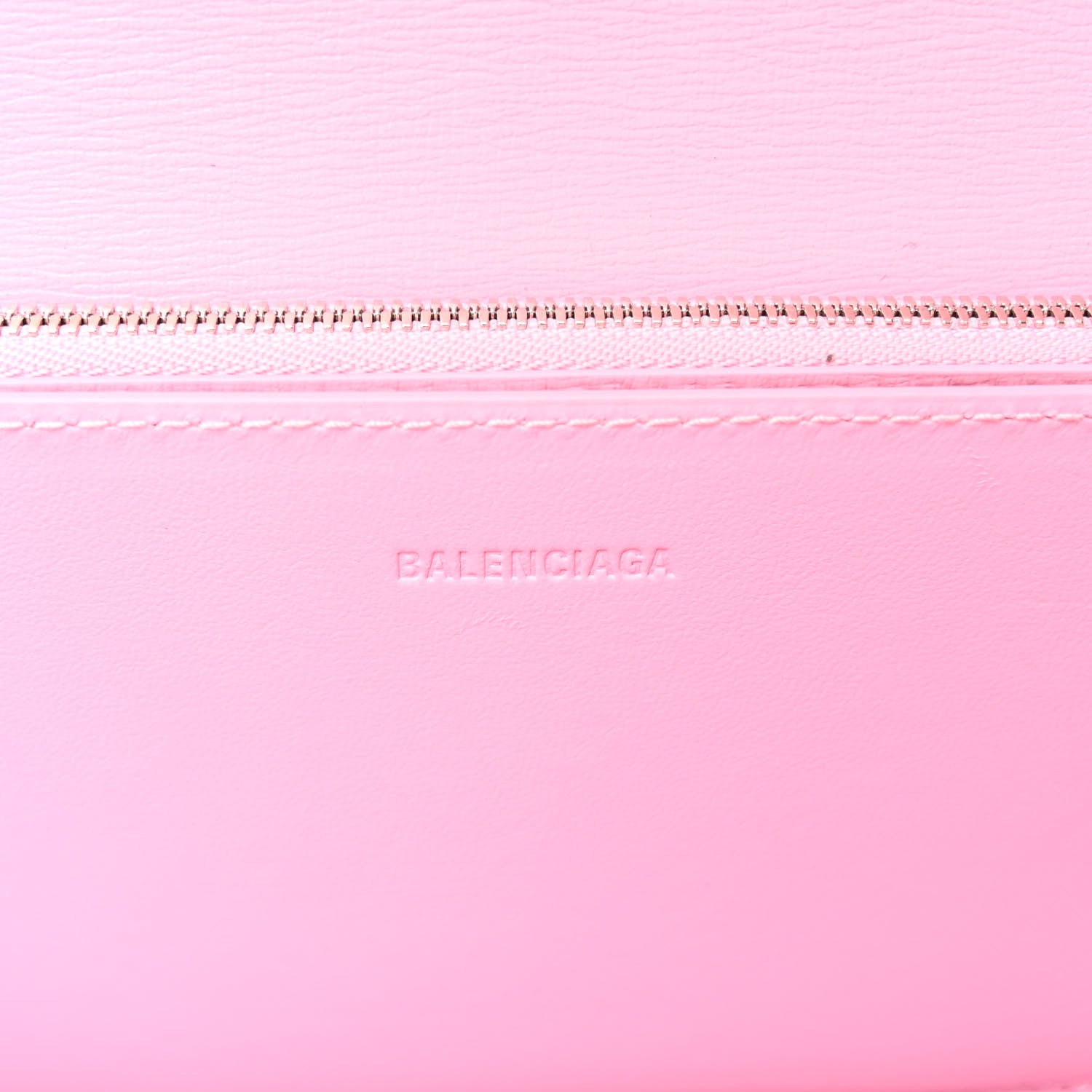 Balenciaga Calfskin Stripe Embossed Small Gossip Bag Candy Pink 6 of 9