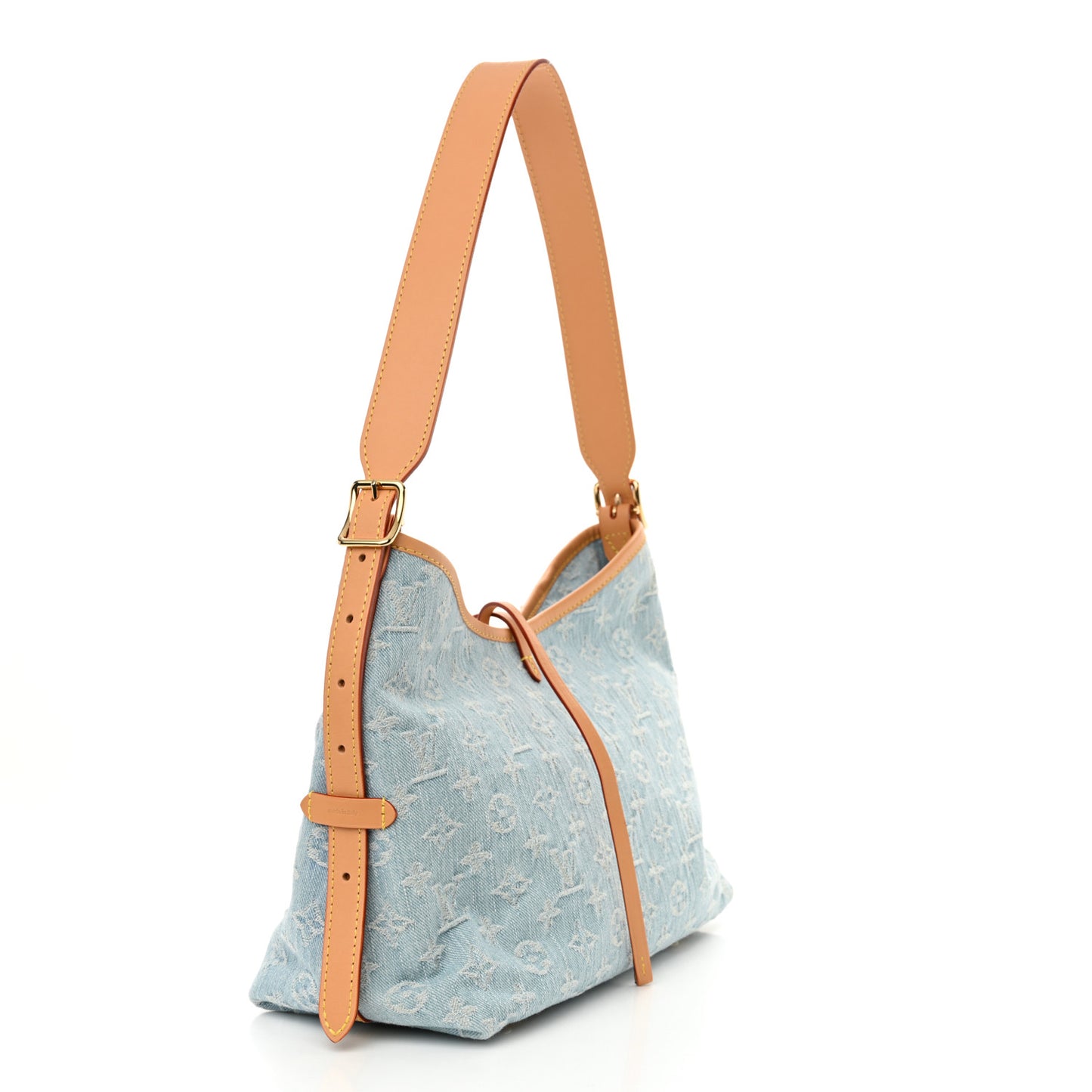 Monogram Denim CarryAll PM Sky Blue