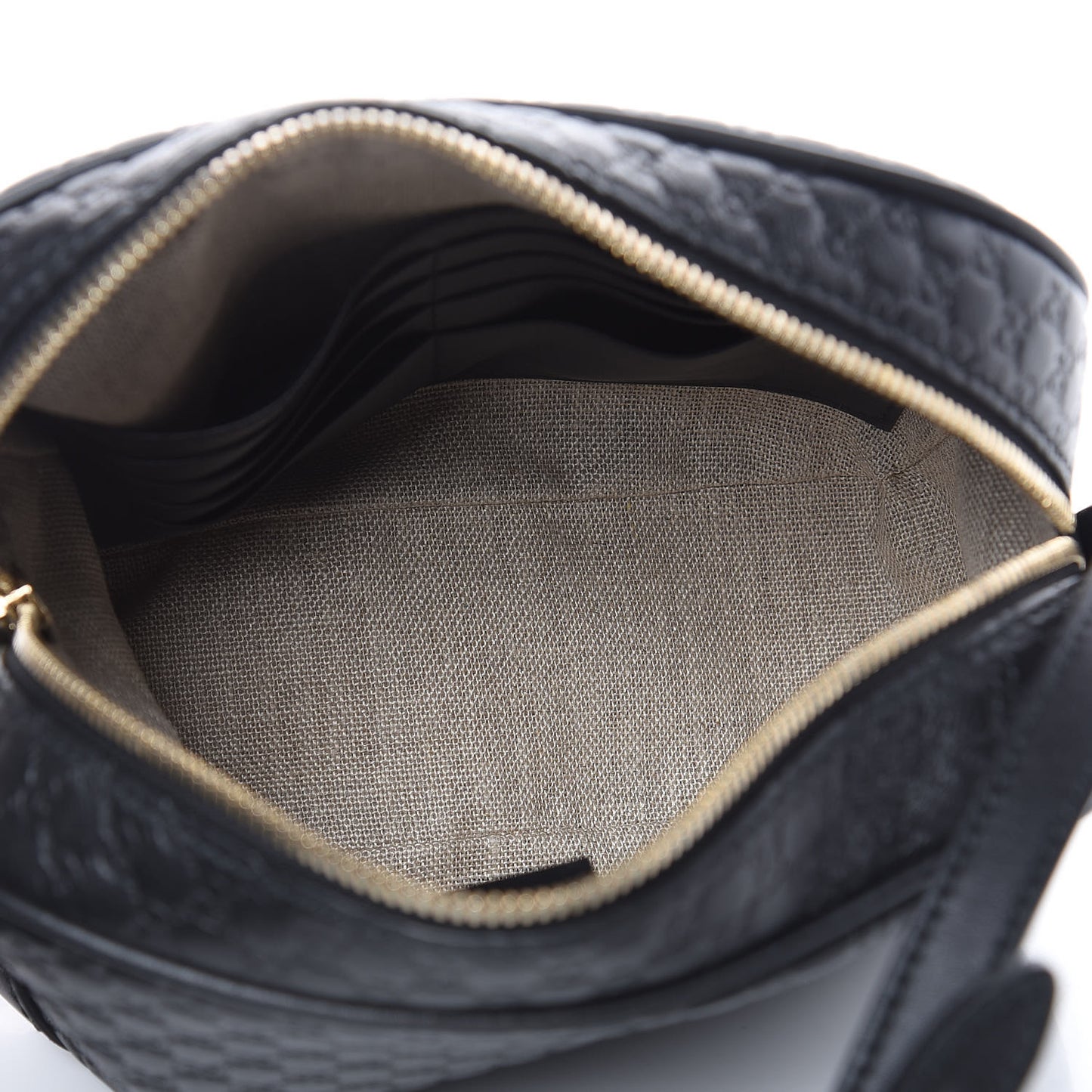 Microguccissima Mini Bree Messenger Bag Black