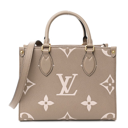 Louis Vuitton Empreinte Monogram Giant Onthego PM Tourterelle Creme 1 of 14