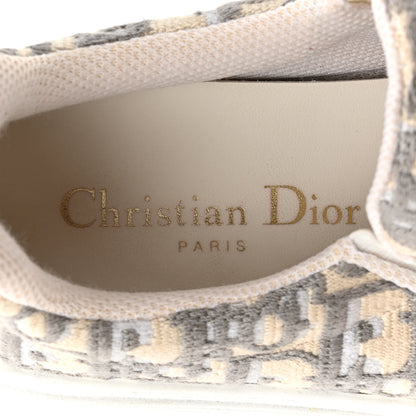 Christian Dior Canvas Oblique Embroidered Womens Solar Slip On Sneakers 35.5 Grey Stone 9 of 10