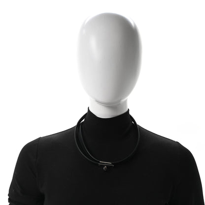 Hermes Swift Kelly Lariat Necklace Black 6 of 6