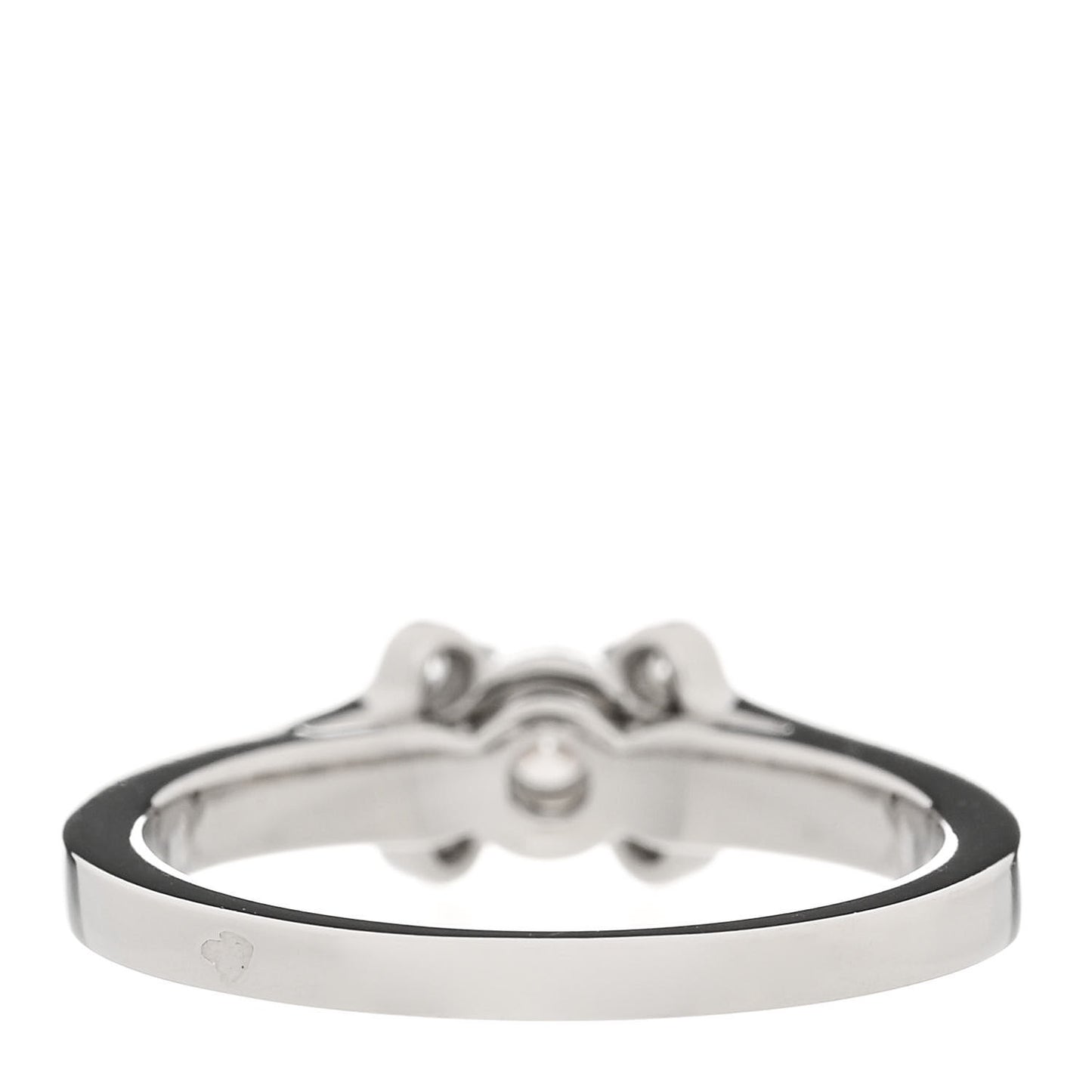 Platinum Diamond .19ct Ballerine Solitaire Engagement Ring 48 4.5