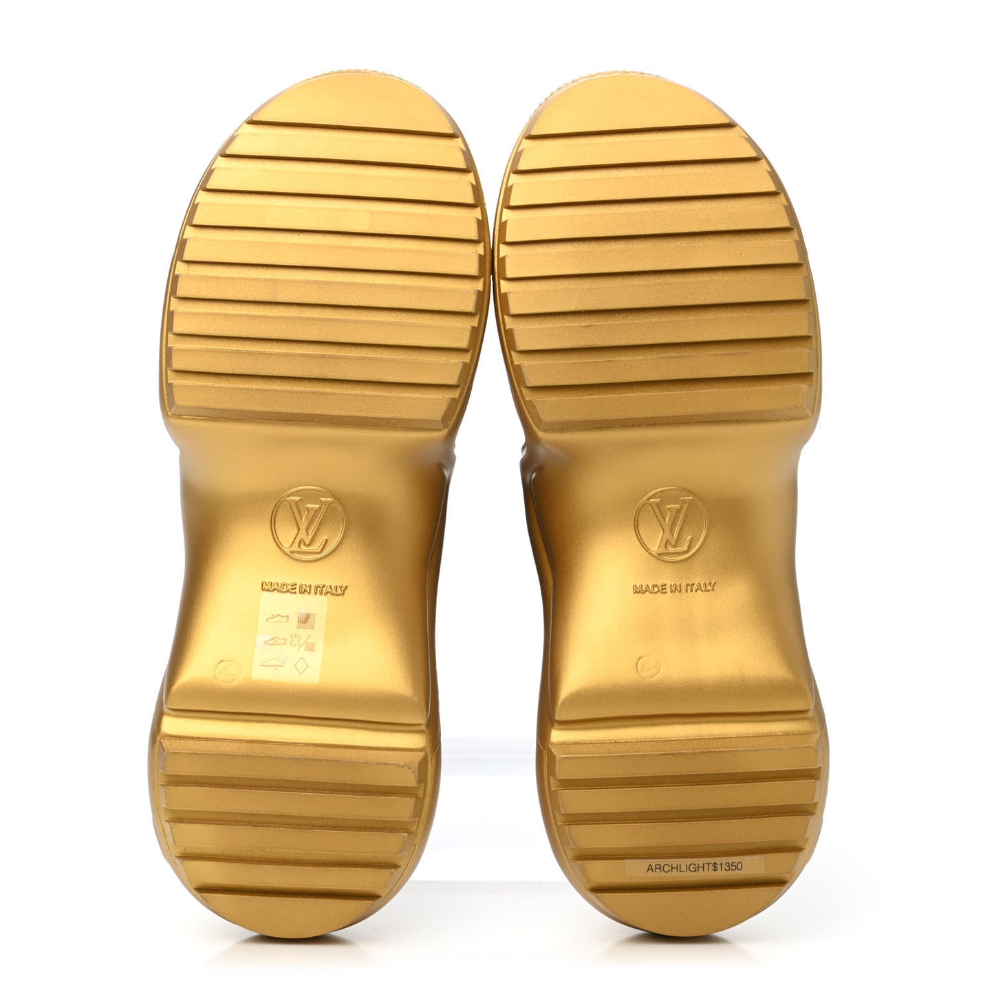 Stretch Textile Monogram LV Archlight Sneaker Boots 37 Black Gold