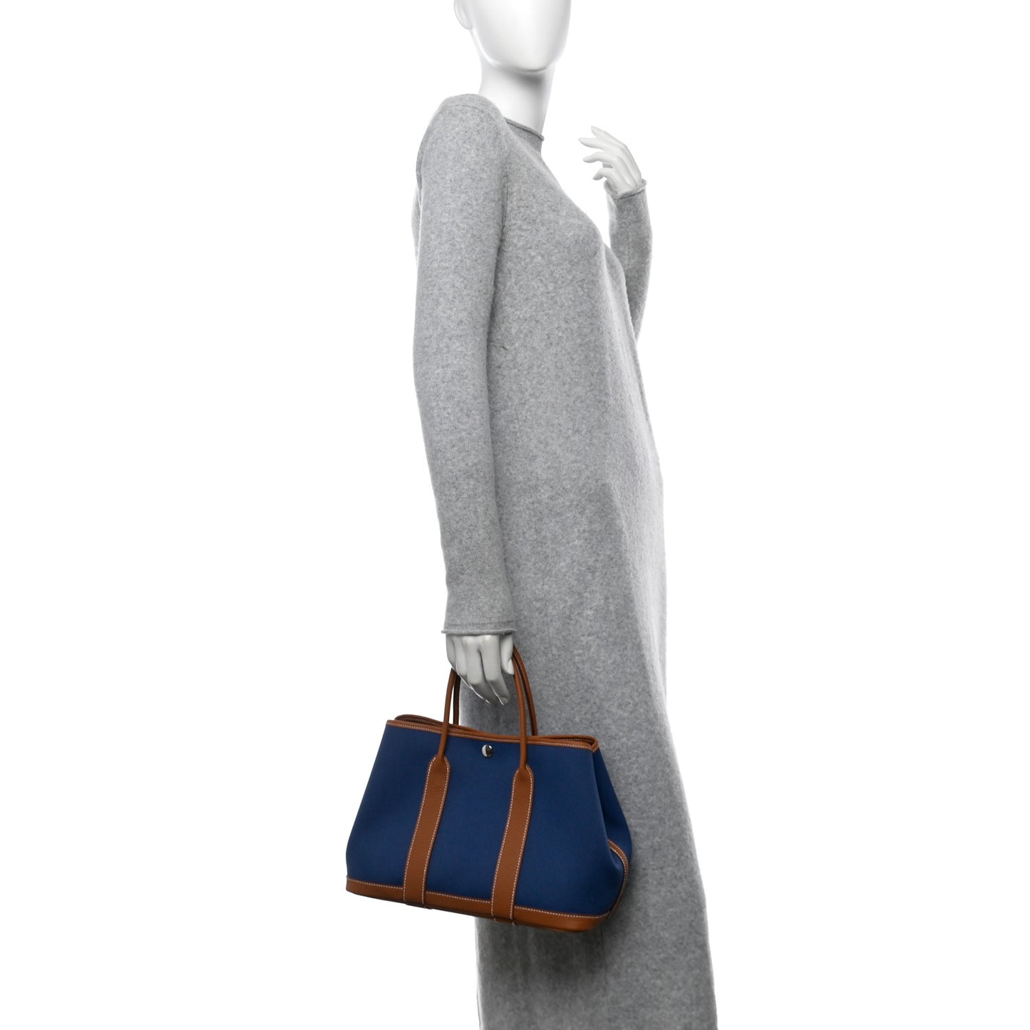 Toile Militaire Vache Country Garden Party Tote 30 Bleu France Gold
