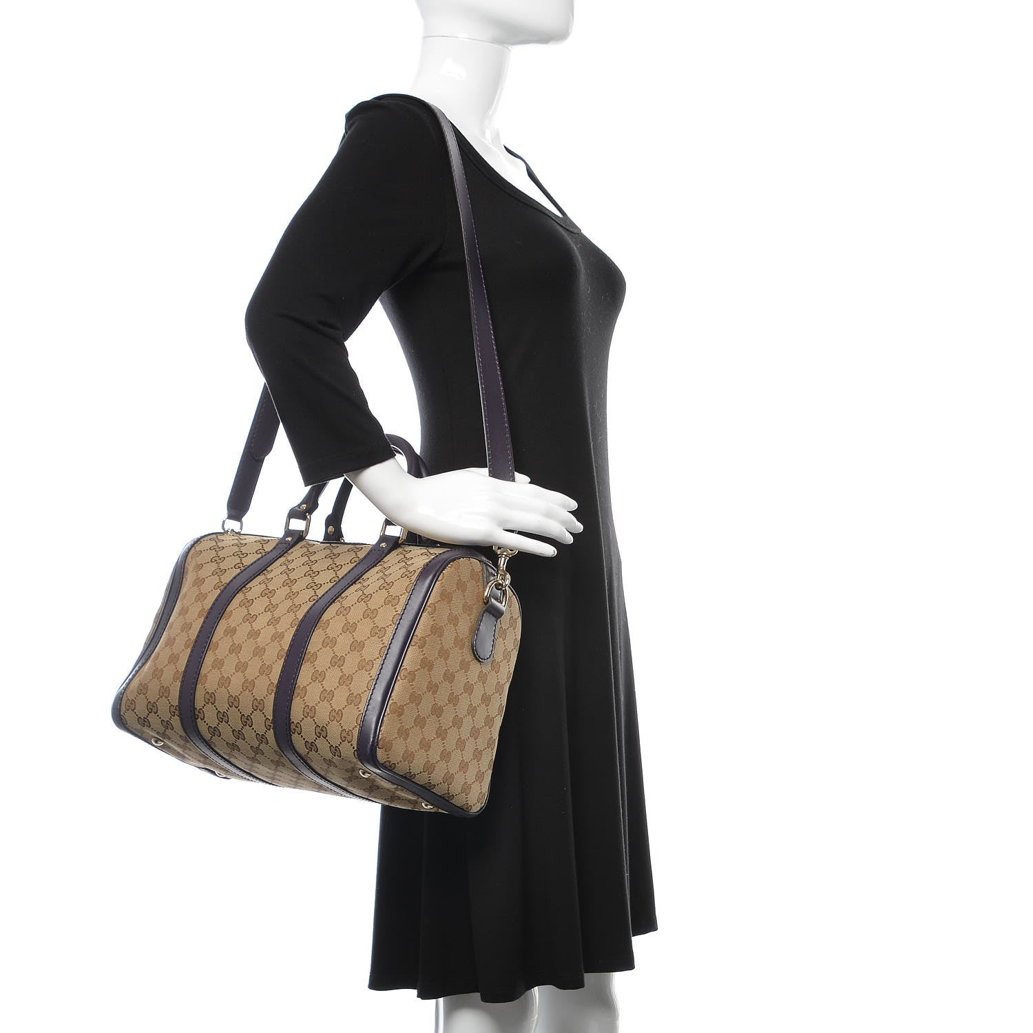 Gucci Monogram Medium Joy Boston Purple 2 of 13