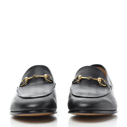 Gucci Calfskin Womens Jordaan Loafers 37.5 Black 2 of 14