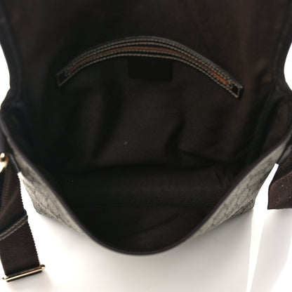 Gucci GG Plus Monogram Small Flap Messenger Bag Beige Dark Brown 5 of 10