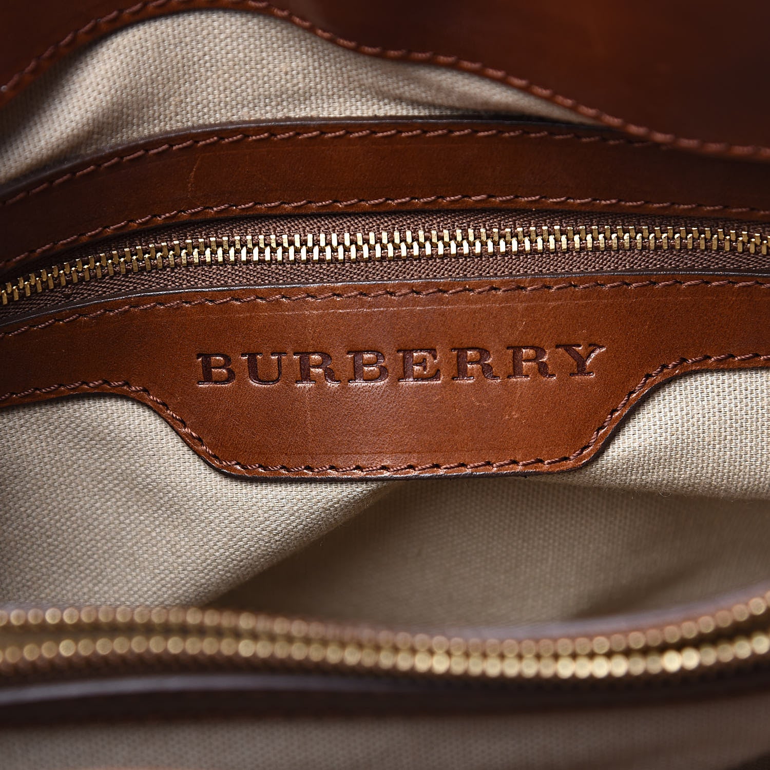 Burberry Mega Check Canvas Small Marston Tote Pale Beige 6 of 16