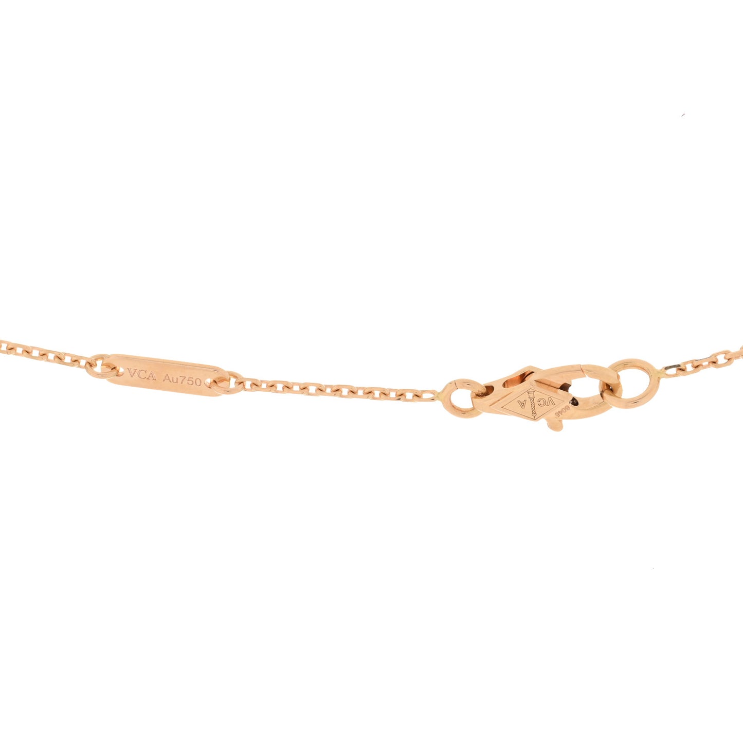 18K Rose Gold Sweet Alhambra Pendant Necklace
