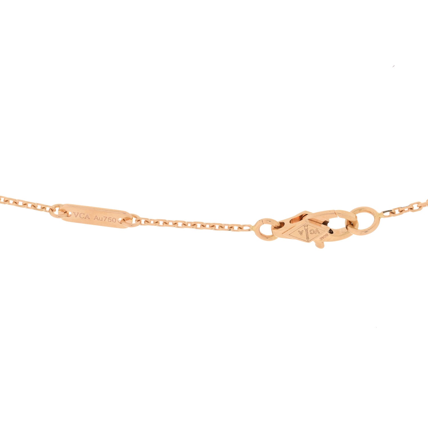Van Cleef & Arpels 18K Rose Gold Sweet Alhambra Pendant Necklace 3 of 4