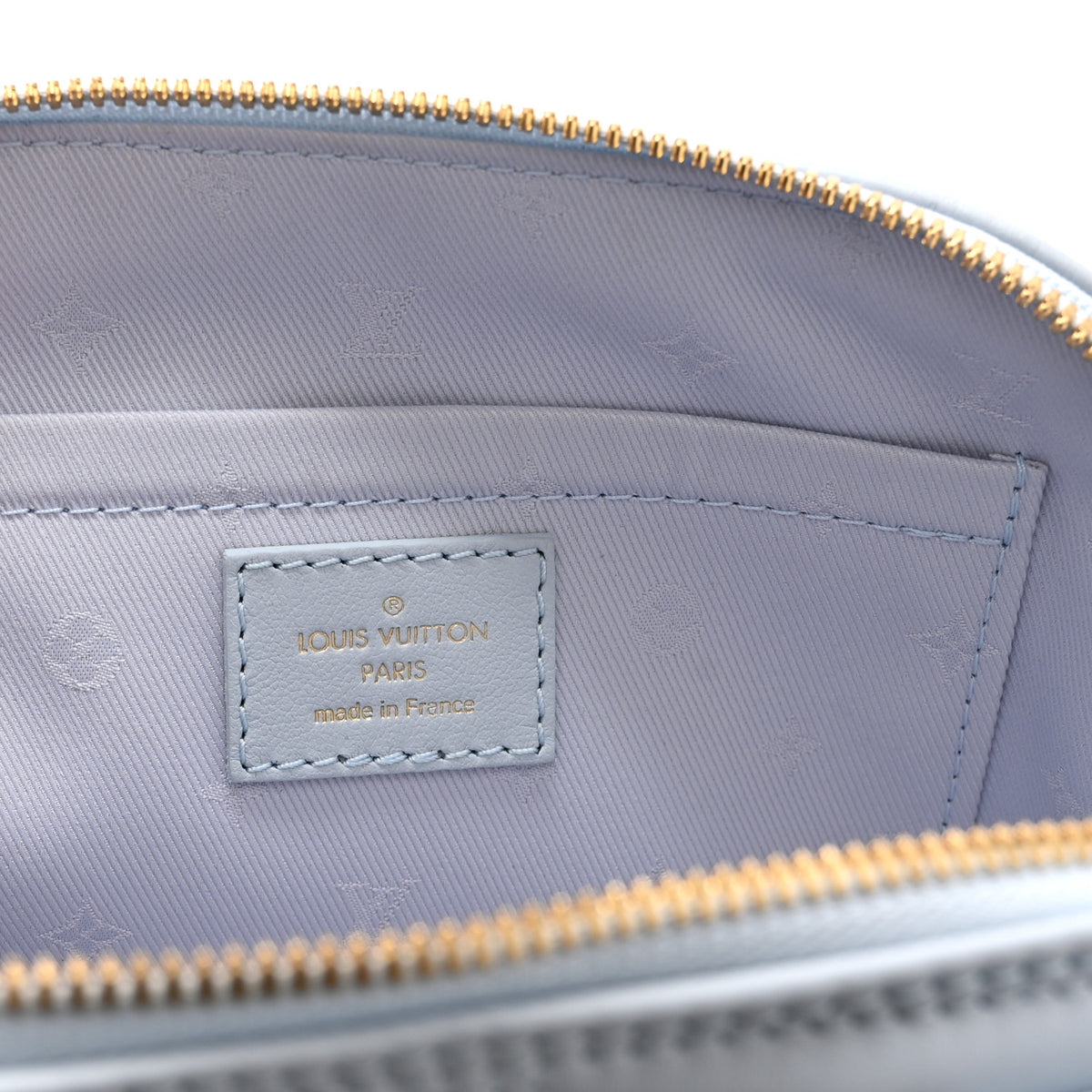 Louis Vuitton Calfskin Bubblegram Alma BB Ice Blue 6 of 9