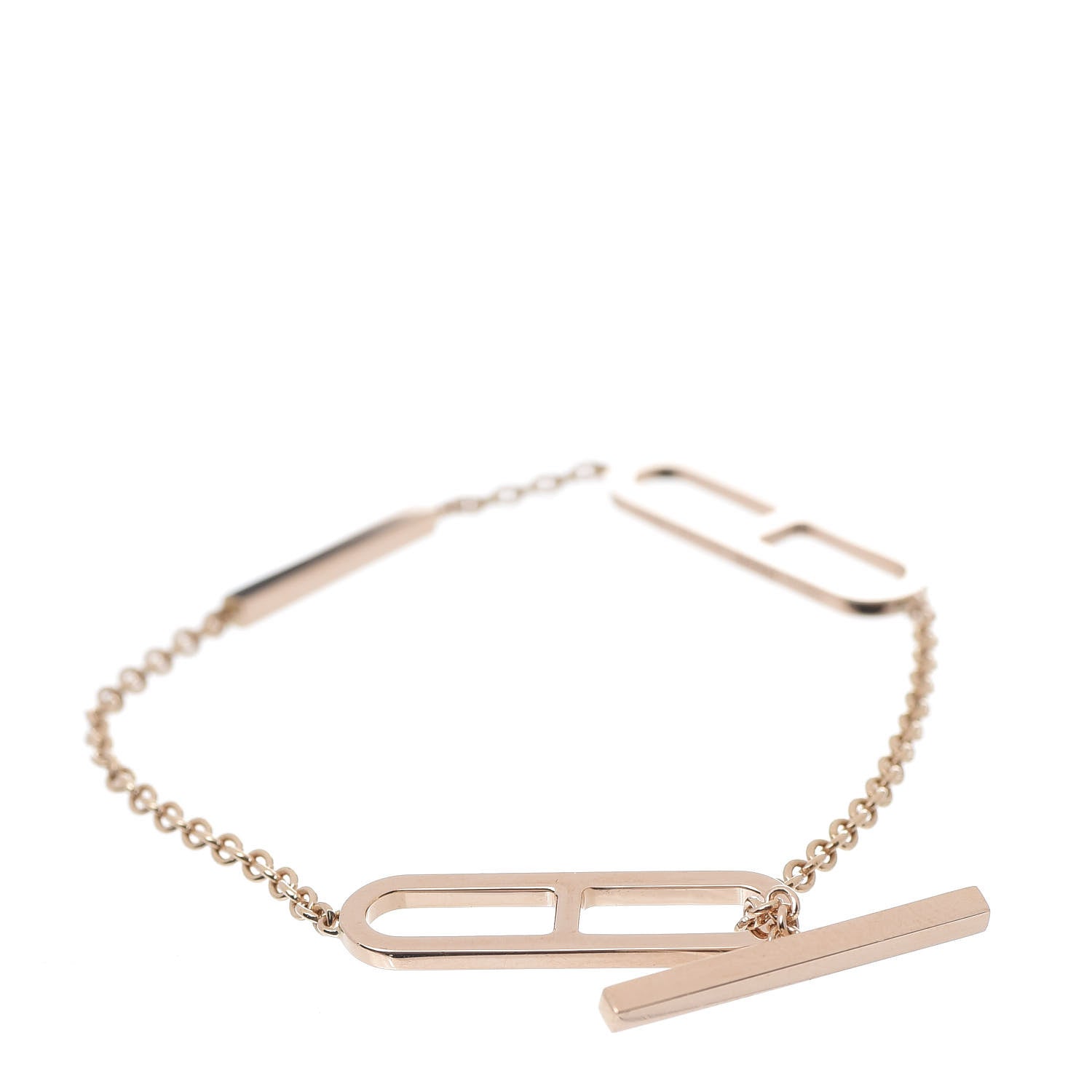 Hermes 18K Rose Gold PM Ever Chaine D'Ancre Bracelet SH 3 of 5