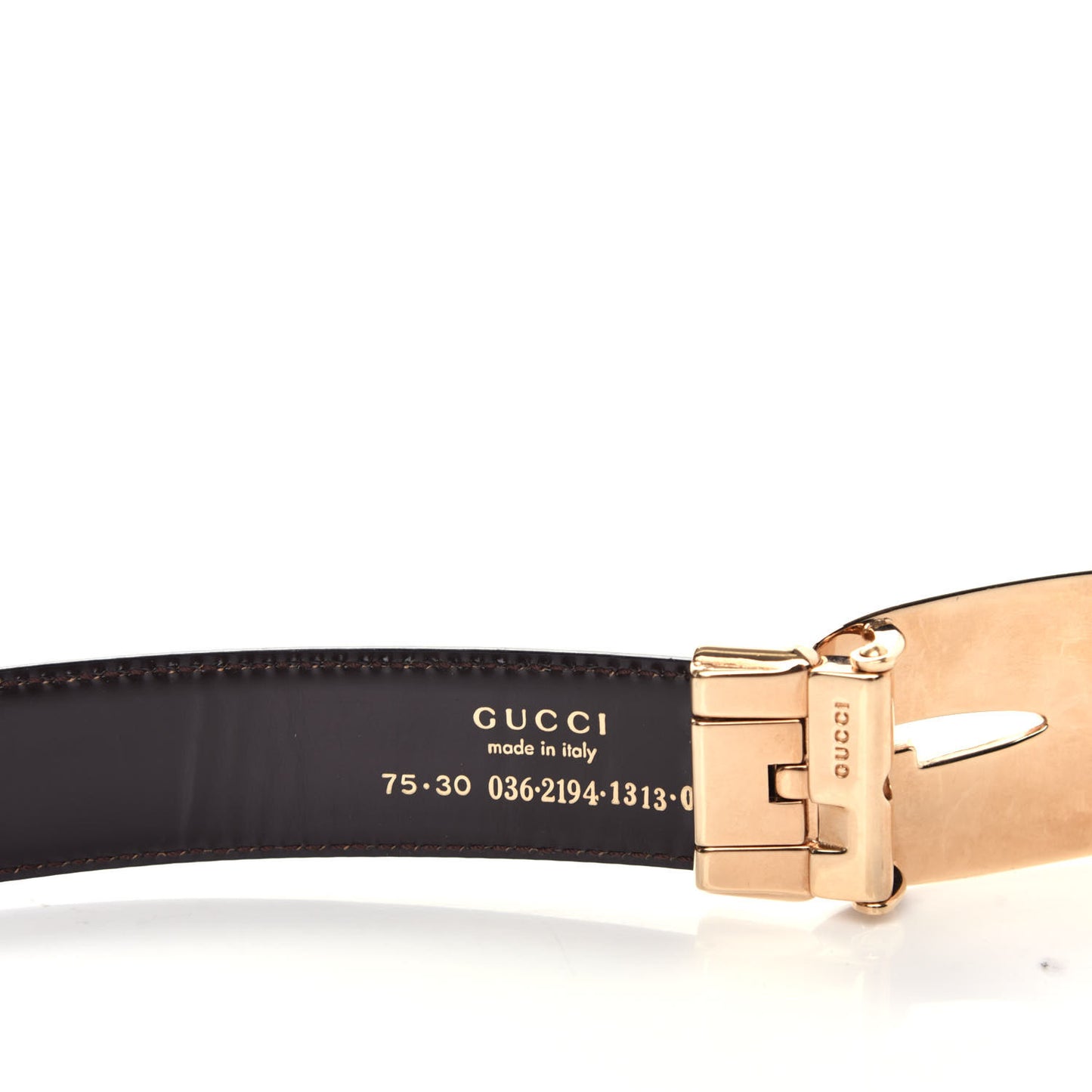 Calfskin G Buckle Belt 75 30 Black