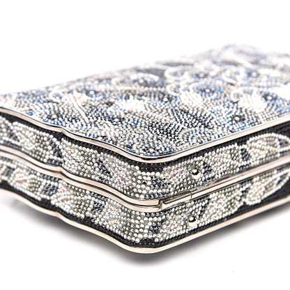 Judith Leiber Swarovski Crystal Minaudière Deco Clutch Black 8 of 20
