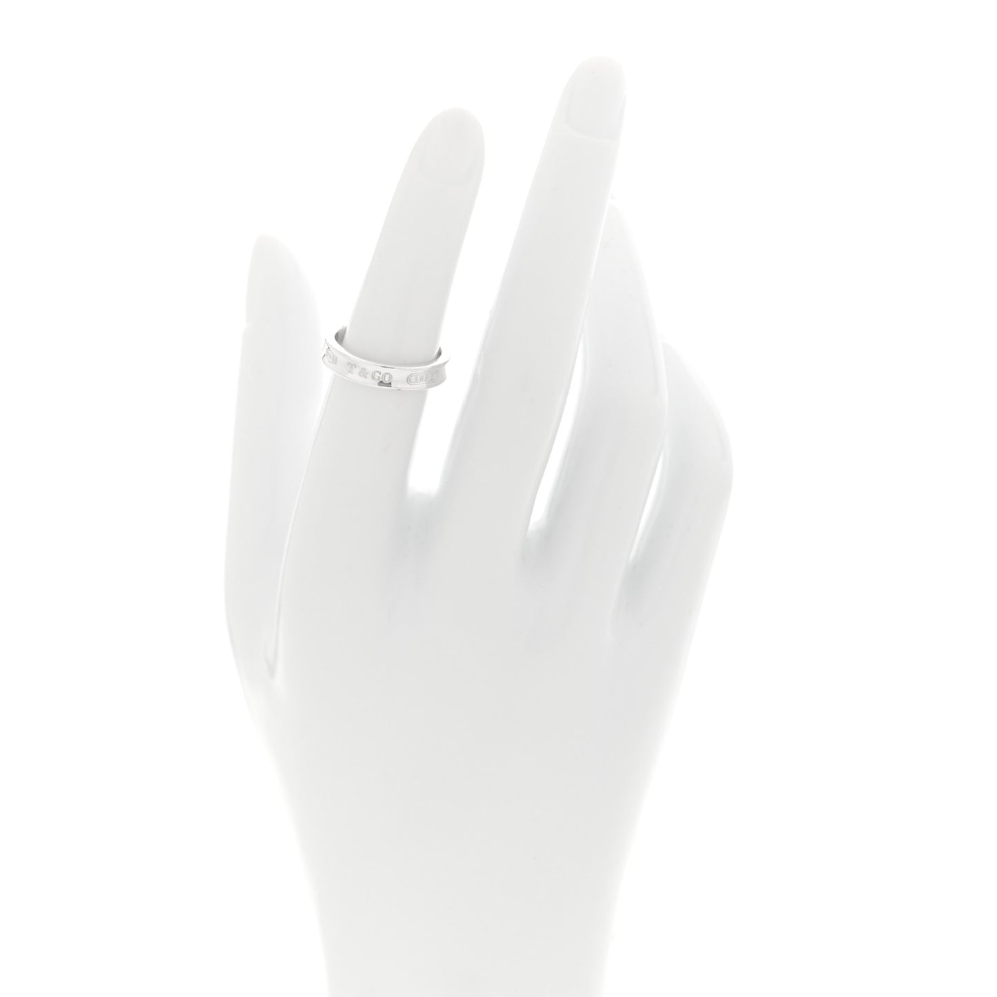 Sterling Silver Narrow 1837 Band Ring 49 5