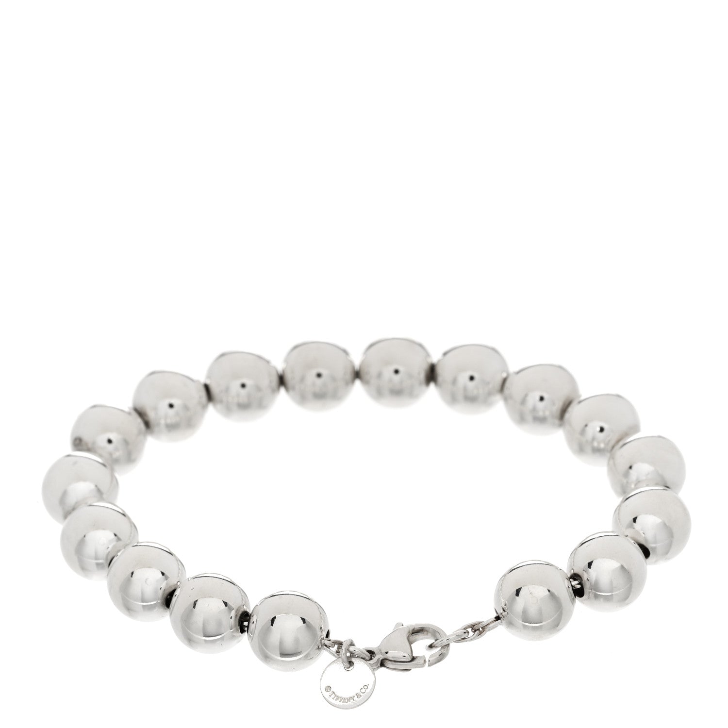 Tiffany Sterling Silver 10mm HardWear Ball Bracelet 2 of 4