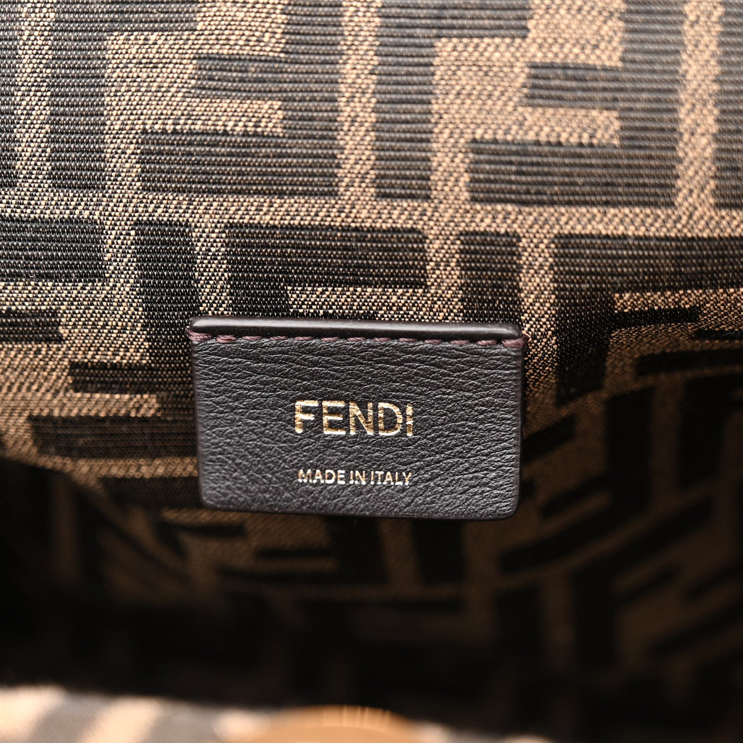 Denim Karligraphy Embroidered Medium Fendi First Blue