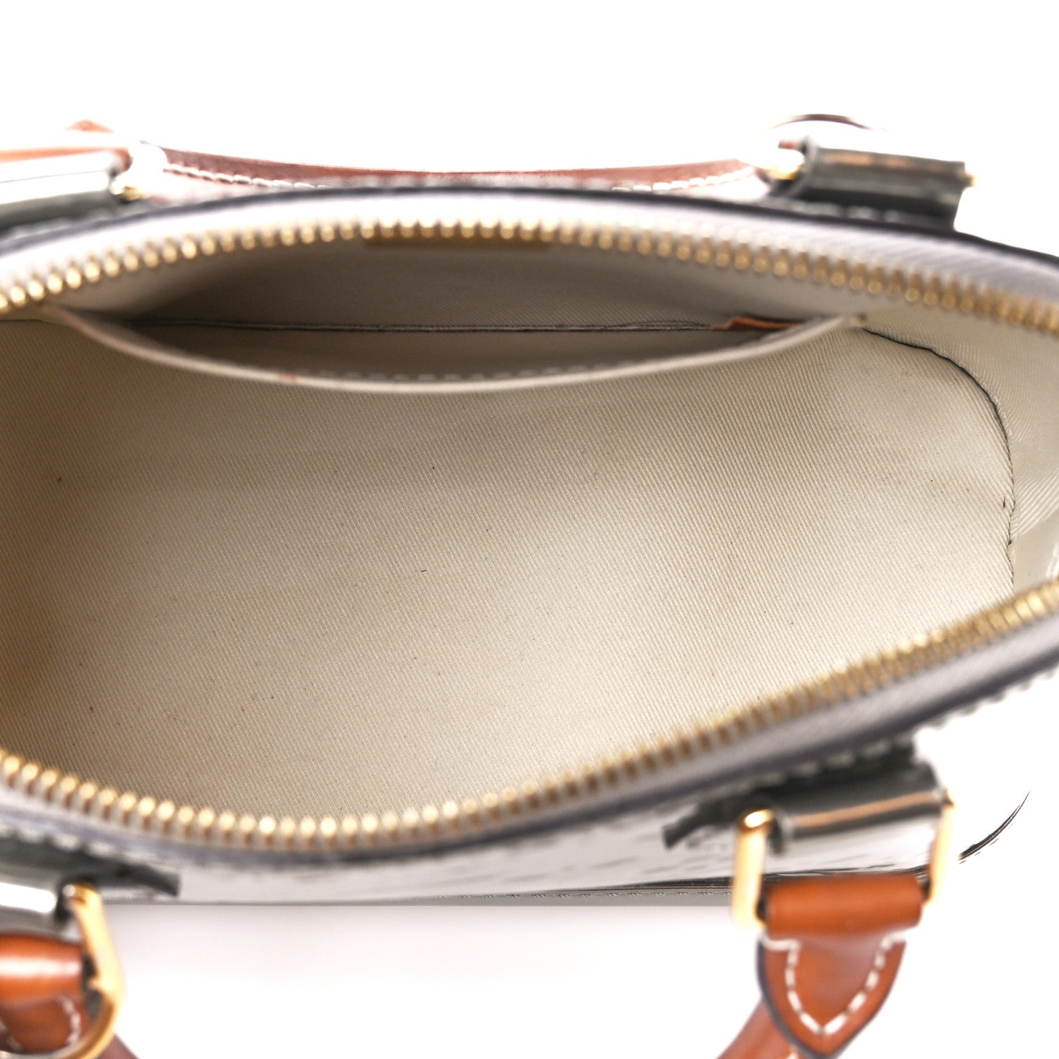 Louis Vuitton Vernis Alma BB Gris Metal 5 of 14