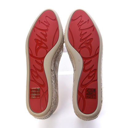 Christian Louboutin Glitter Aliochette Espadrilles 37 Gold 5 of 10