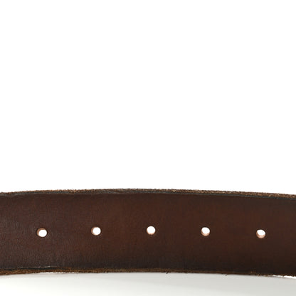 Gucci Faded Calfskin Double G 40mm Belt 80 32 Cuir 5 of 7