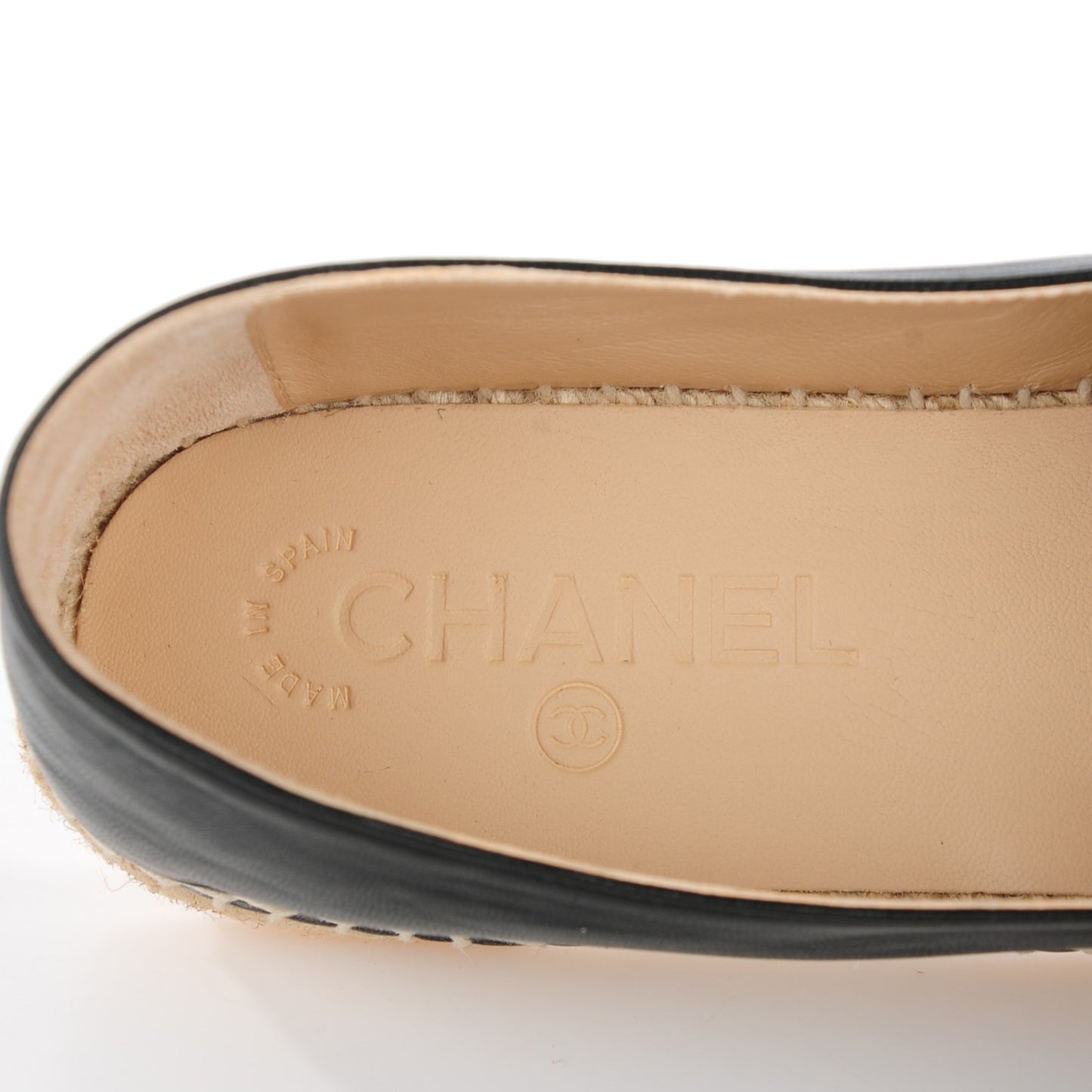 Lambskin CC Espadrilles 40 Black