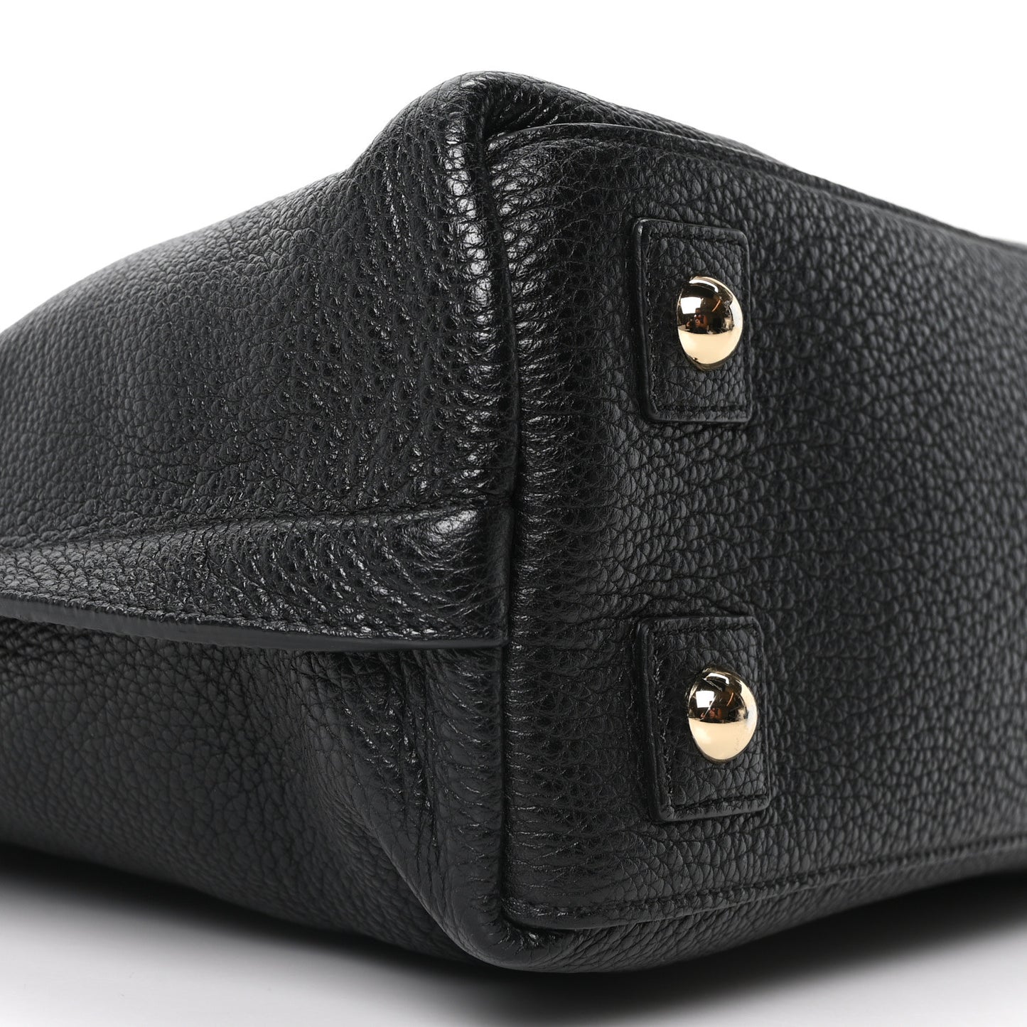 Classic Grained Calfskin Small Alice Satchel Black