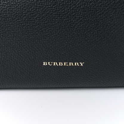 Burberry Grainy Calfskin House Check Small Canterbury Tote Black 8 of 10