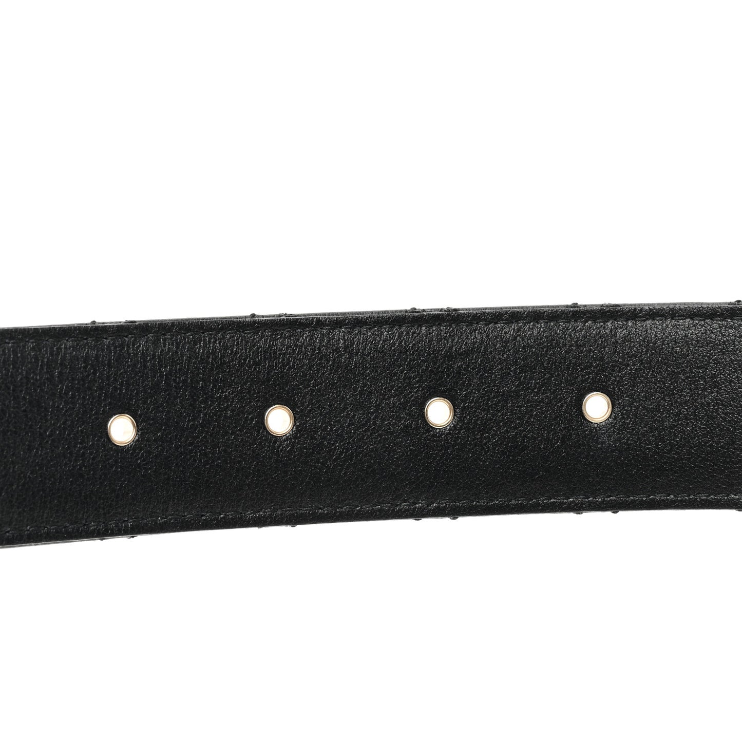 Calfskin Quilted CC Chain Belt 80 32 Black