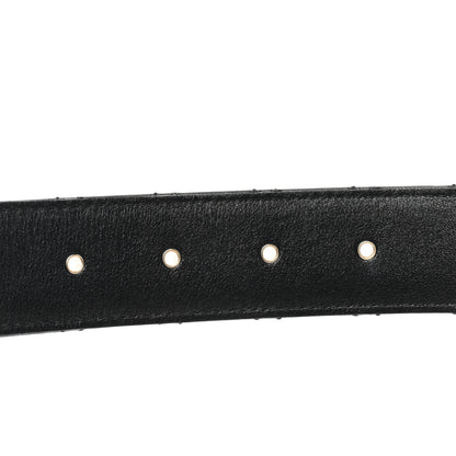 Chanel Calfskin Quilted CC Chain Belt 80 32 Black 4 of 5