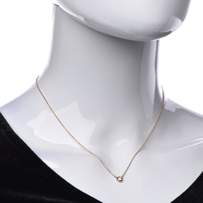 Tiffany 18K Rose Gold Diamond .14ct Elsa Peretti Diamonds by the Yard Pendant Necklace 2 of 8